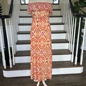 Sweet Pea off-shoulder maxi dress